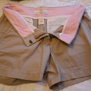 J. Crew 3" inseam, chino shorts, cotton size 0